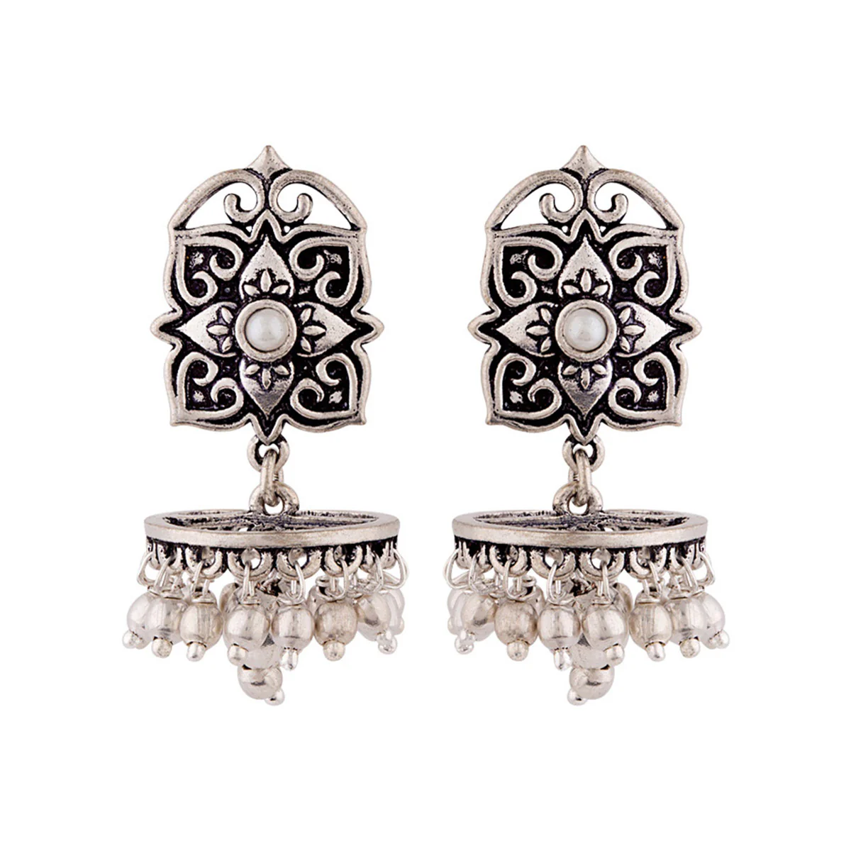 Work Essentials Rangoli Inspired Earrings - Image 3