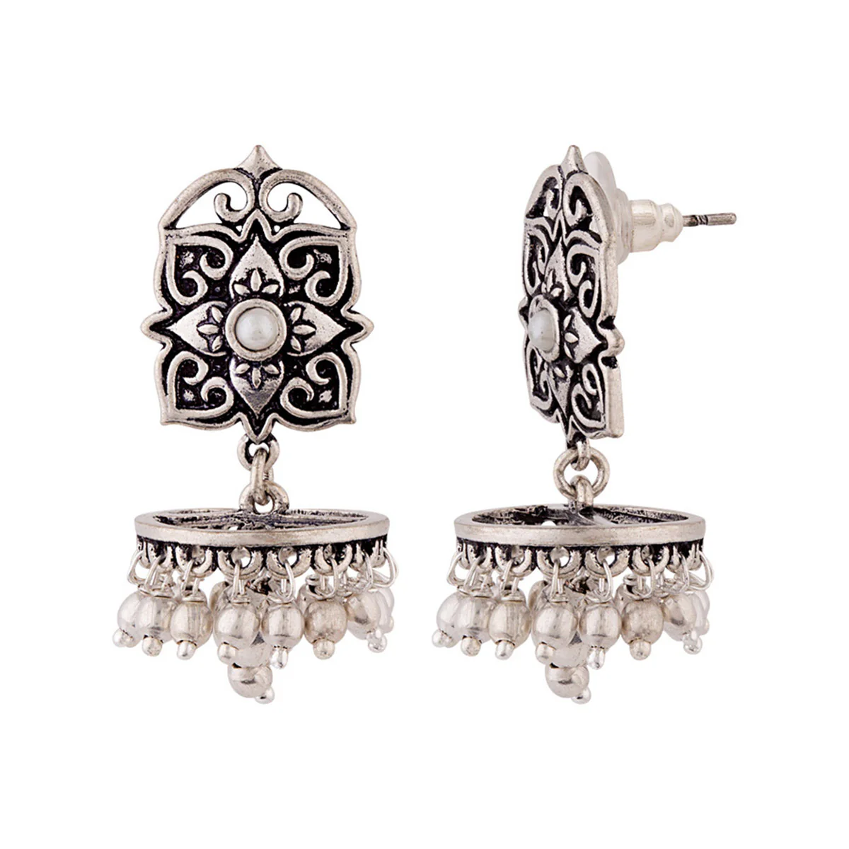 Work Essentials Rangoli Inspired Earrings - Image 4