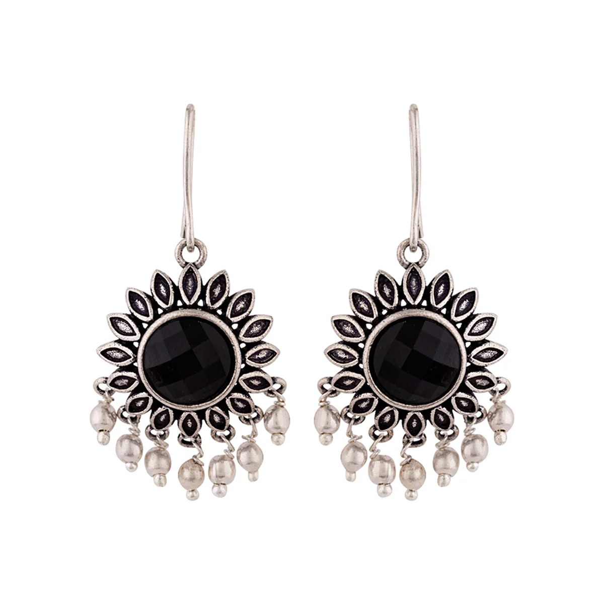 Work Essentials Round Cut Gem Earrings - Image 3