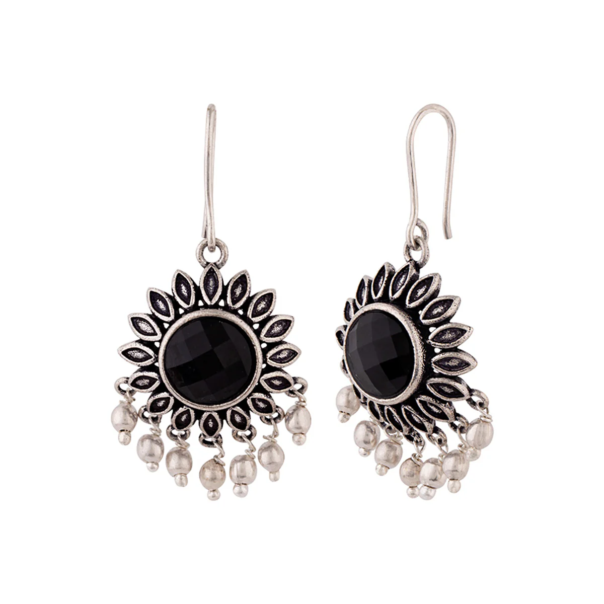 Work Essentials Round Cut Gem Earrings - Image 4