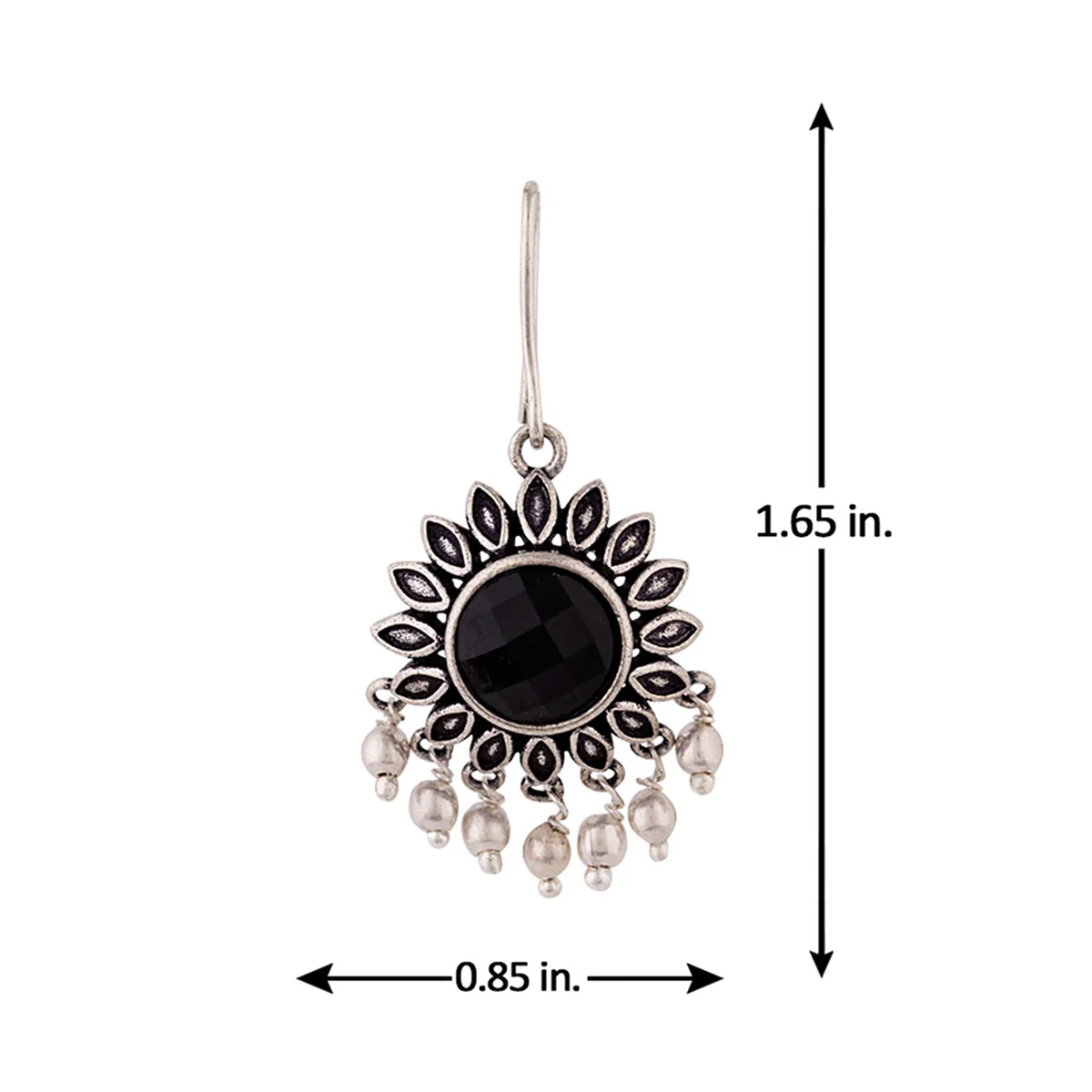 Work Essentials Round Cut Gem Earrings - Image 5