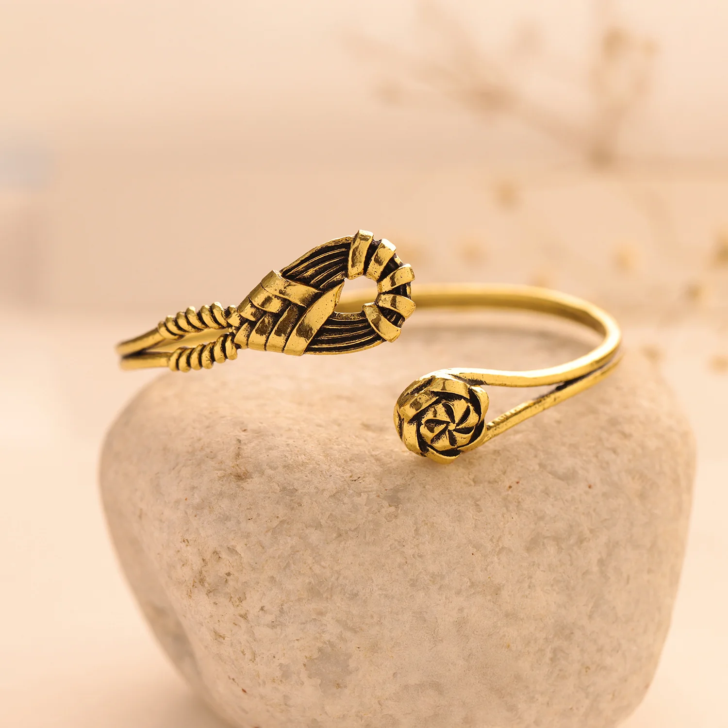 Woven Wonders Intertwined Cuff Bracelet