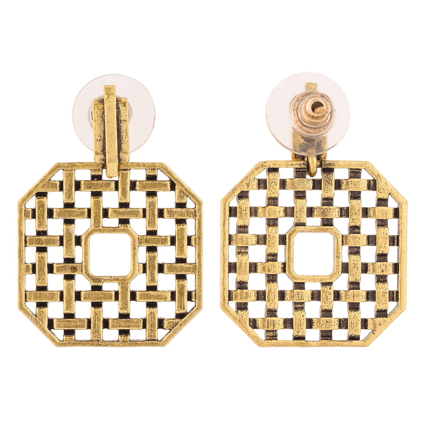 Woven Wonders Plain Weaving Dangler Earrings - Image 5