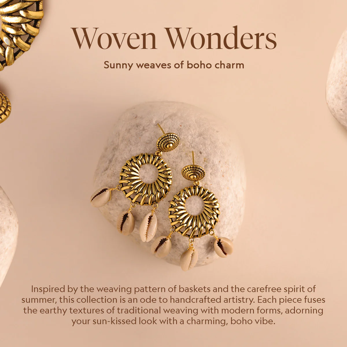 Woven Wonders Plain Weaving Dangler Earrings - Image 6