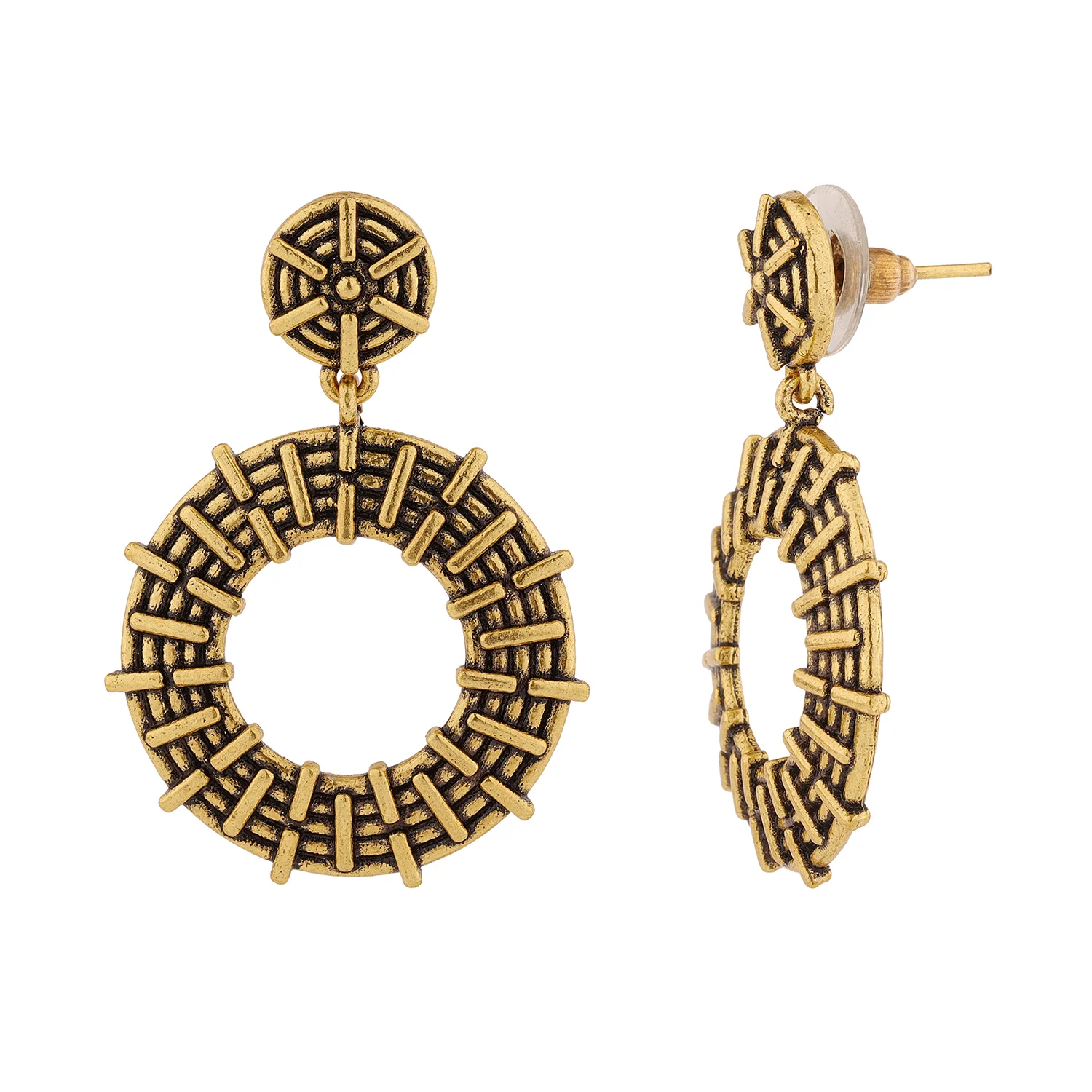 Woven Wonders Twill Dangler Earrings - Image 3