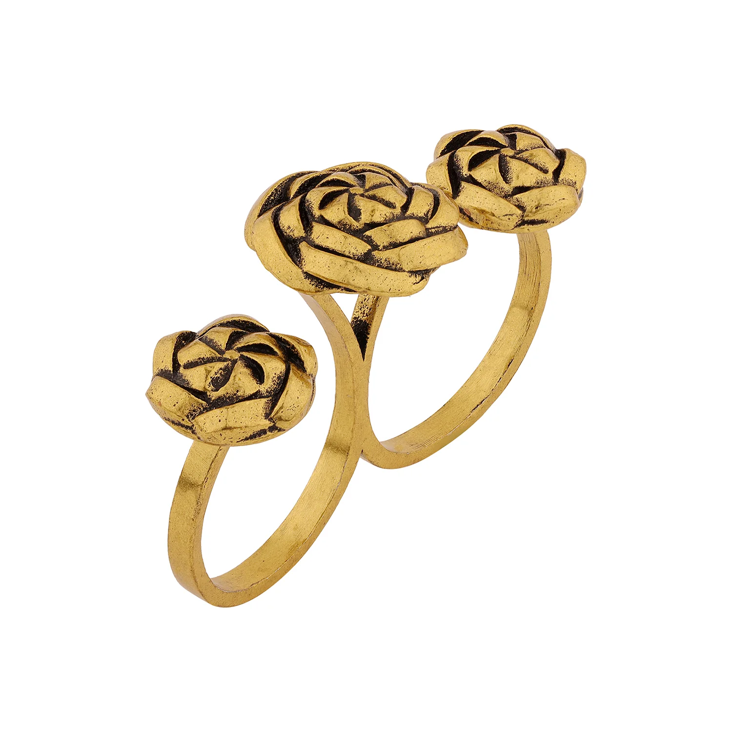 Woven Wonders Twisted Two Finger Ring - Image 5