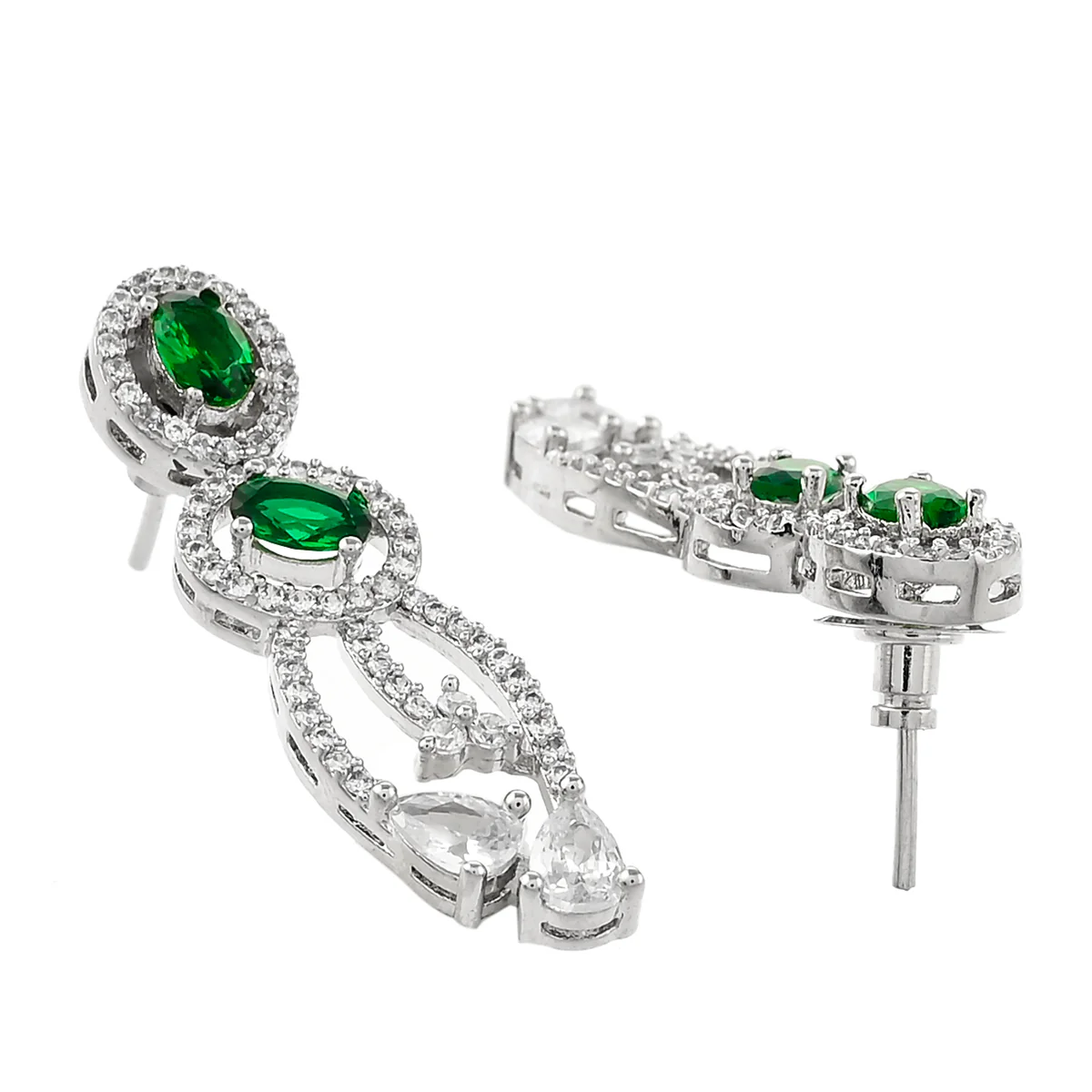 Sparkling Elegance Silver Toned Jewellery Set - Image 5