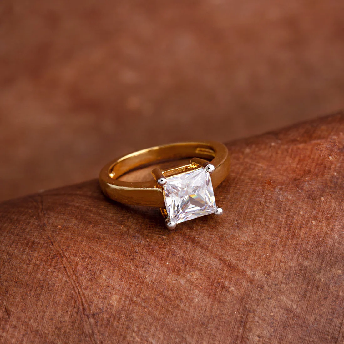 Yellow Gold Plated Band Ring