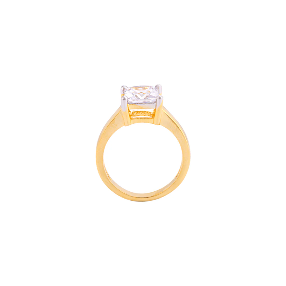 Yellow Gold Plated Band Ring - Image 4