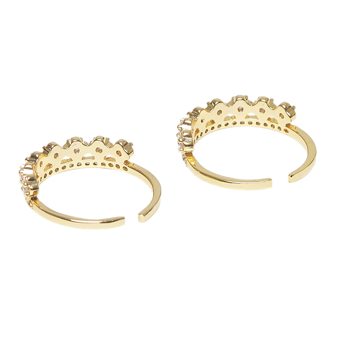 Yellow Gold Plated Casual Toe Rings - Image 4