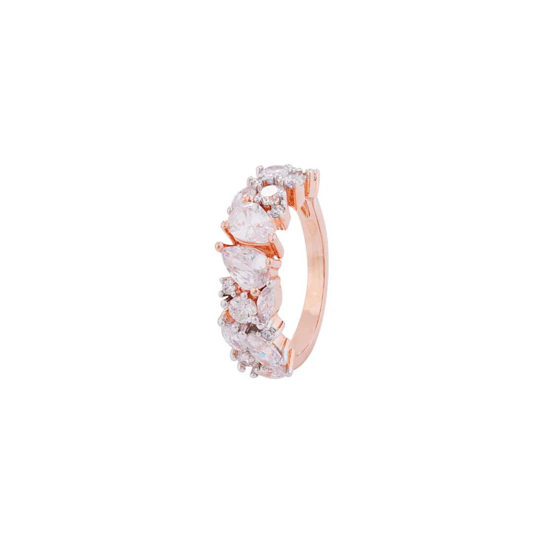 Zircon Gems Embellished Band Ring - Image 3
