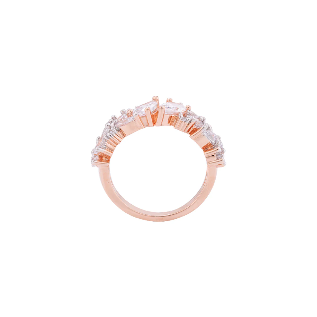 Zircon Gems Embellished Band Ring - Image 4