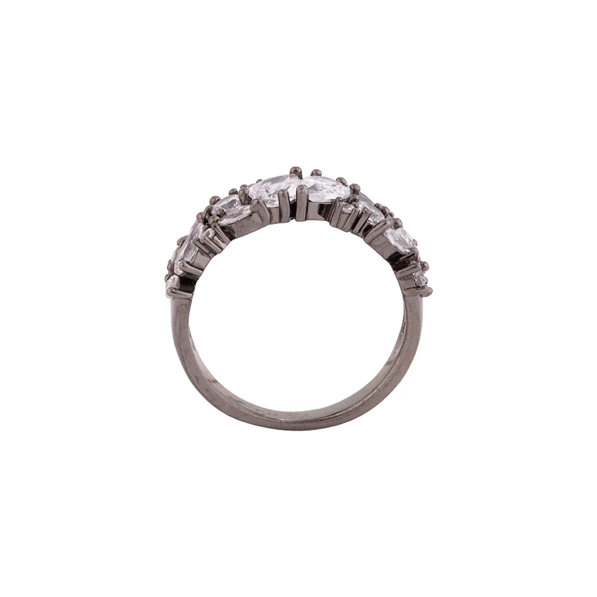Zircon Gemstones Embellished Band Ring - Image 4