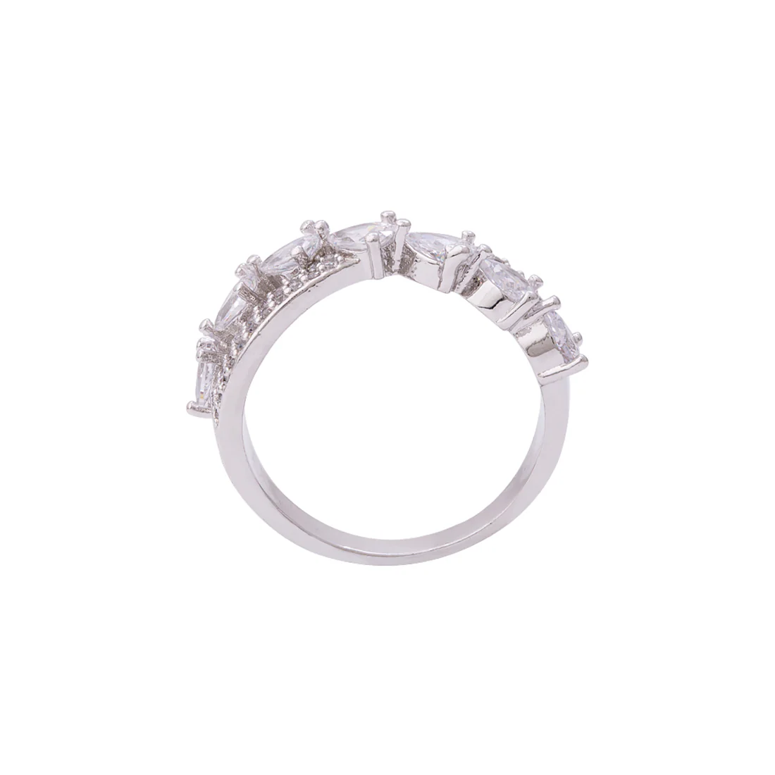 Zircons Adorned Trendy Ring - Image 4