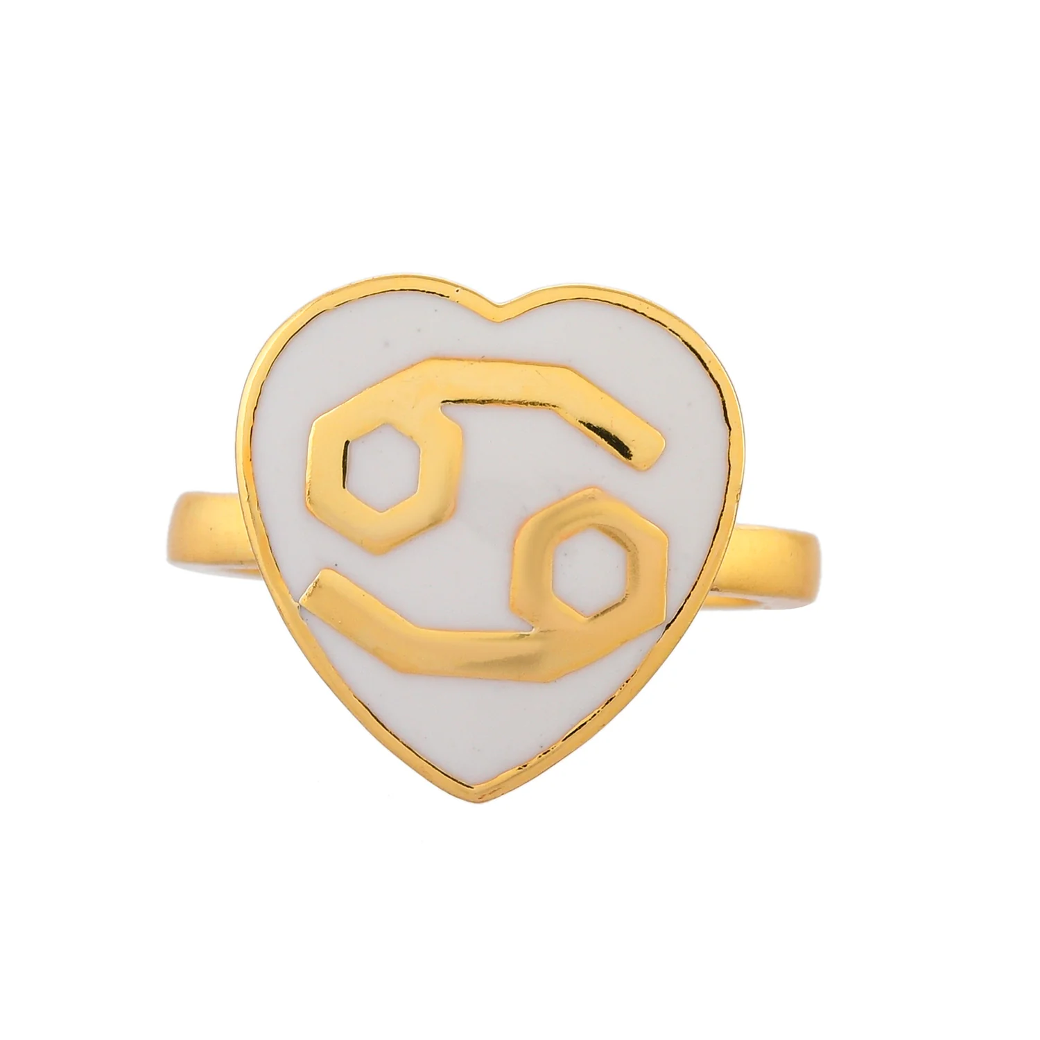 Zodiac Cancer Enamel Ring - Image 5