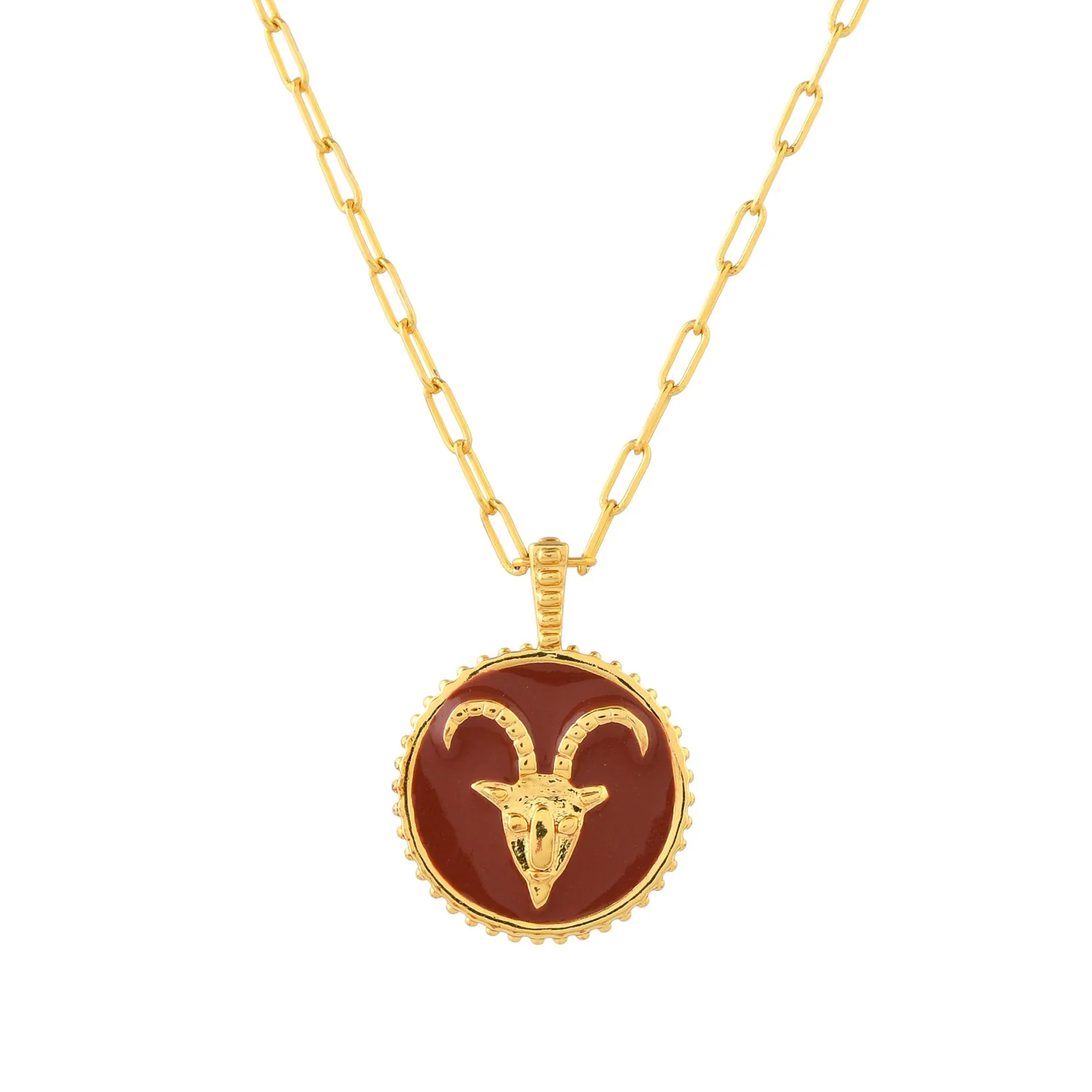 Zodiac Capricorn And Evil Eye Reversible Pendant - Image 6