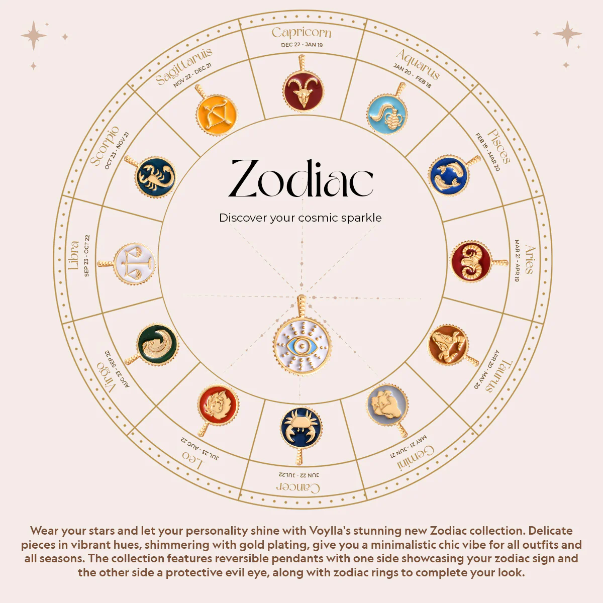 Zodiac Gemini Enamel Ring - Image 6