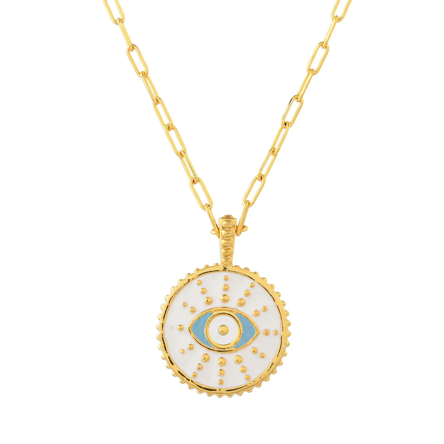 Zodiac Libra And Evil Eye Reversible Pendant - Image 6