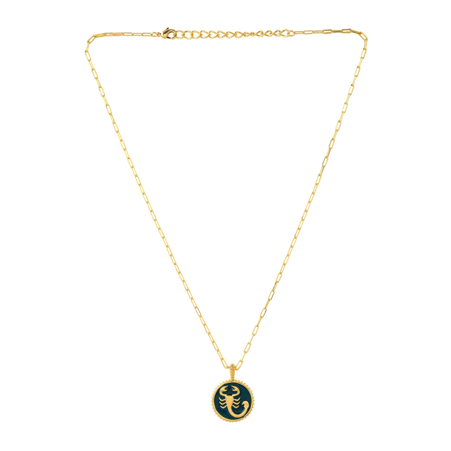 Zodiac Scorpio And Evil Eye Reversible Pendant - Image 6