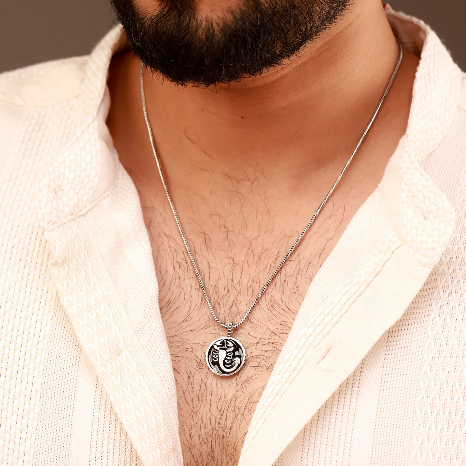 Evil Eye Scorpio Zodiac Black Oxidised Pendant - Image 3