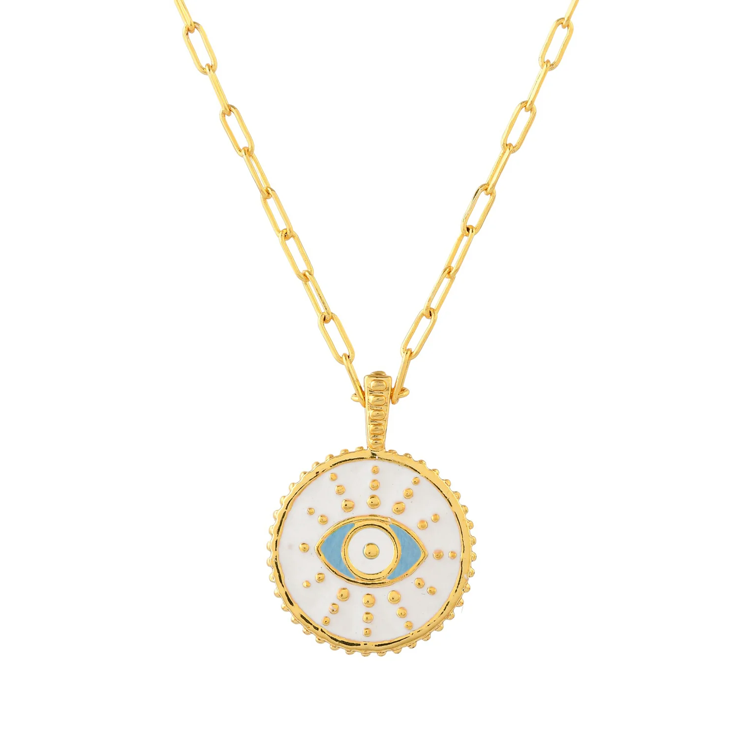 Zodiac Taurus And Evil Eye Reversible Pendant - Image 6
