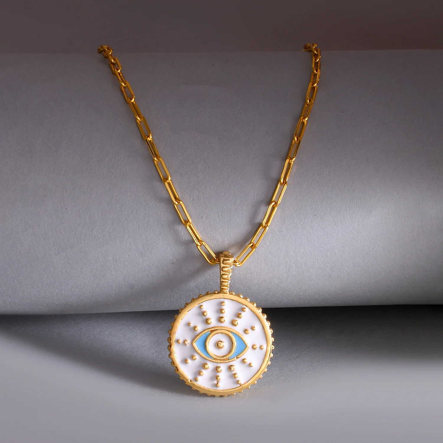 Zodiac Virgo And Evil Eye Reversible Pendant - Image 4