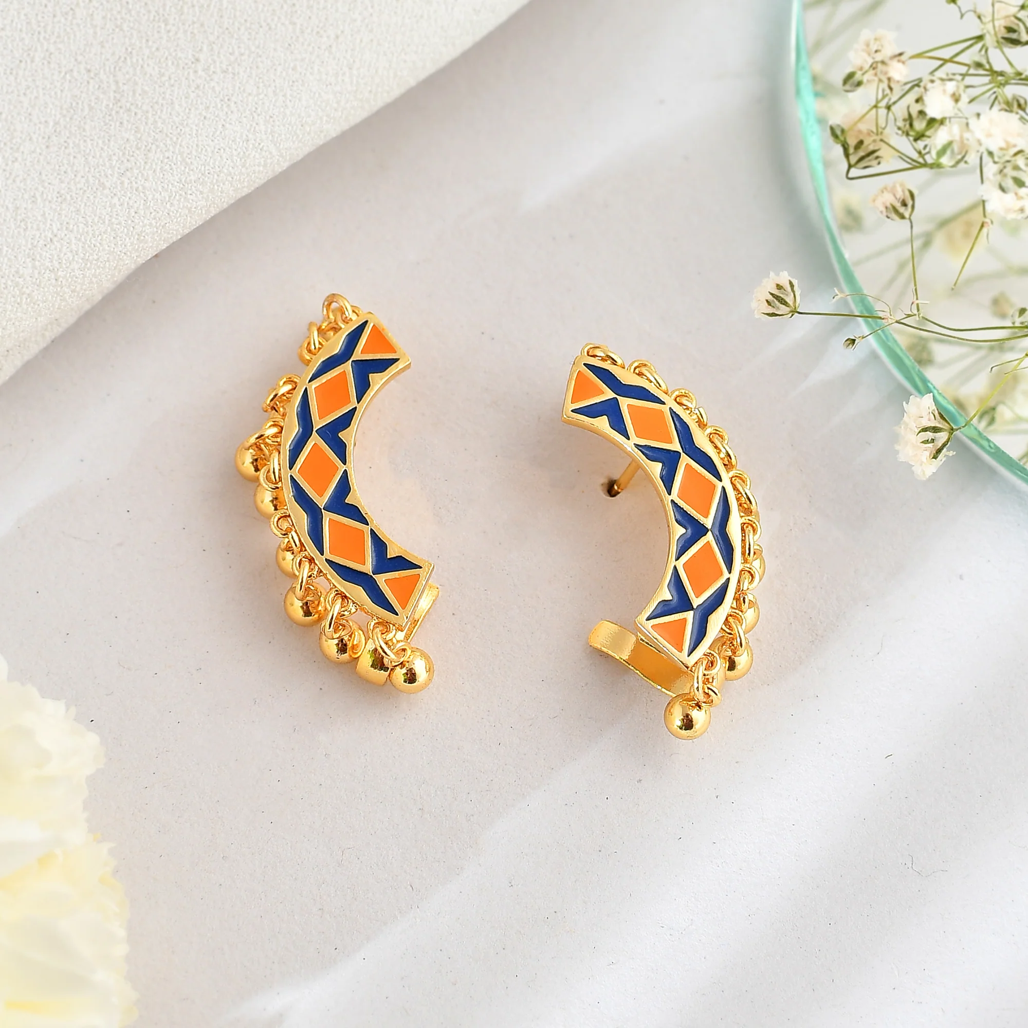 Zulu Neema Enameled Ear Cuff
