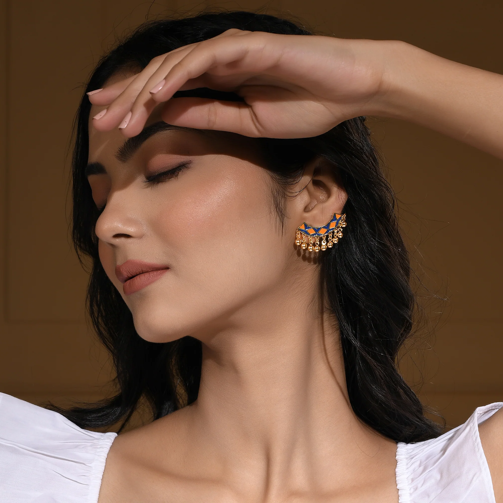 Zulu Neema Enameled Ear Cuff - Image 2
